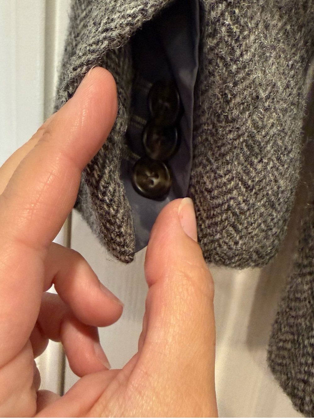 J Crew Sommerset Blazer Graphite English Wool Herringbone Preppy Academia Sz 2 - Picture 6 of 12